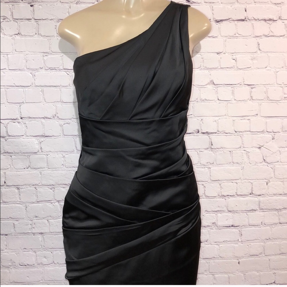 Davids bridal one shoulder dress